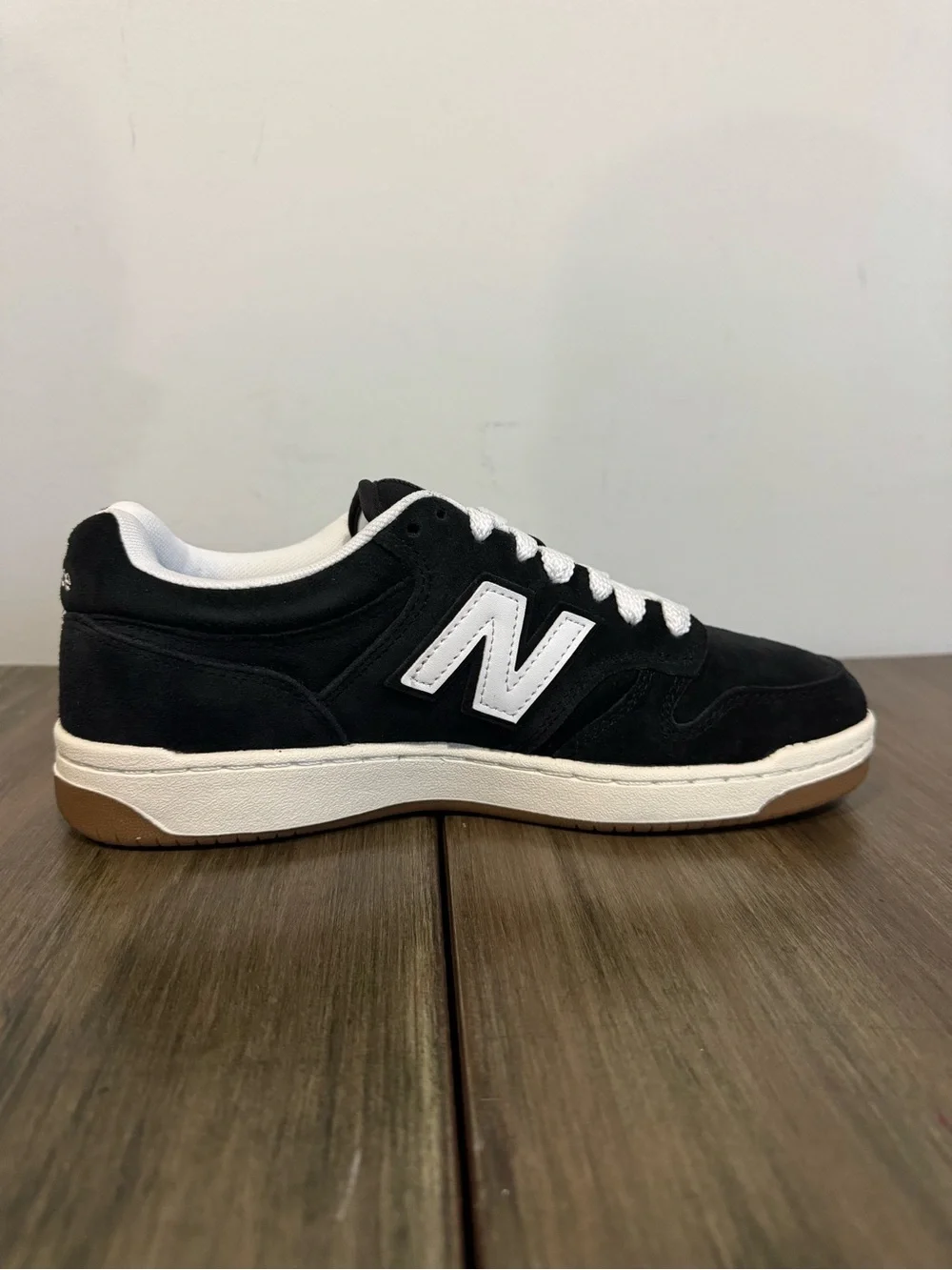 New Balance 480 Court Black and White Mens Shoes